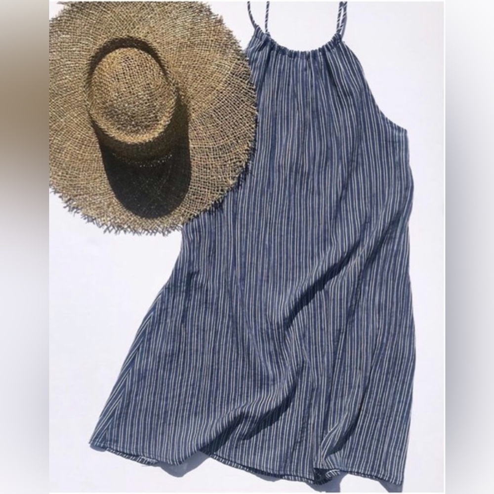 Knot Sisters Julia Dress in Blue Stripe